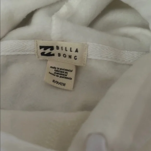 Billabong White Hoodie - Picture 2 of 4